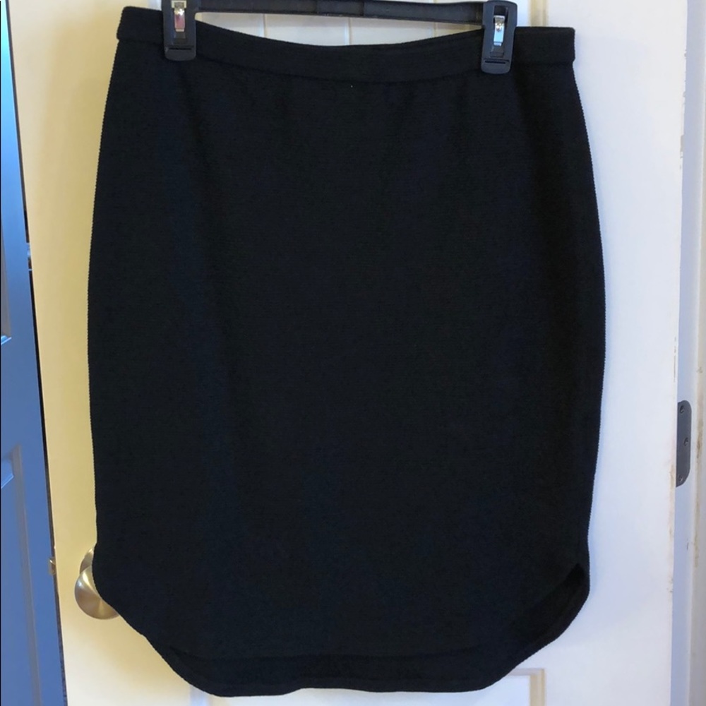 Black knee length skirt